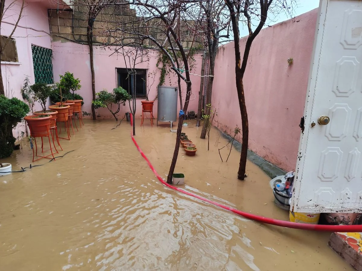 Mardin'de Sağanak Yağış Sonrası Evleri Su Bastı, Tarlalar Zarar Gördü
