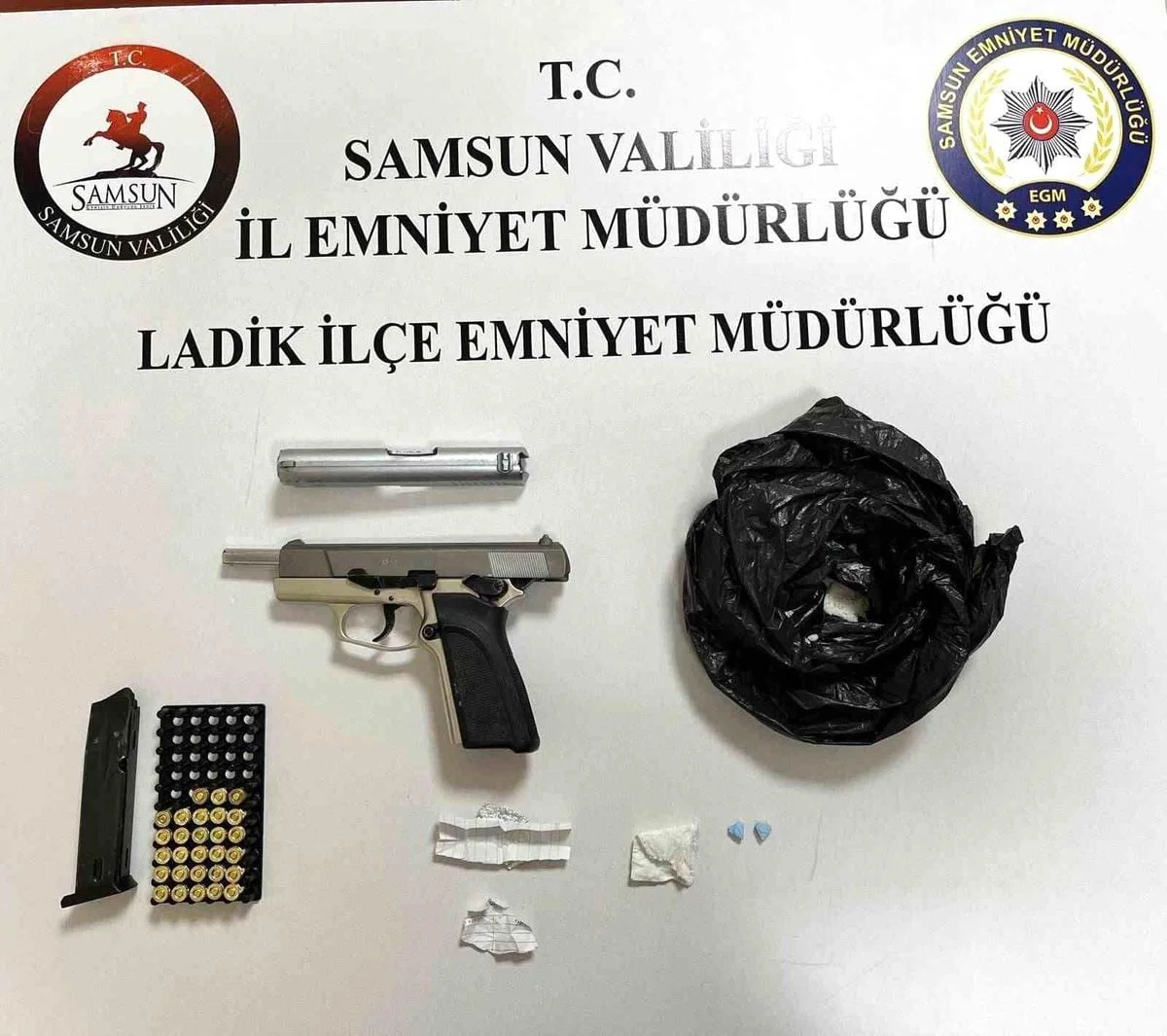 Ladik'te uyuşturucu operasyonu