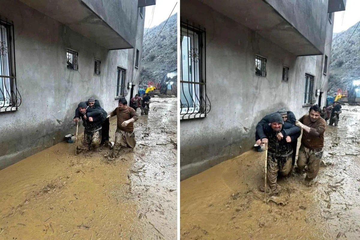 Şırnak'ta sel ve heyelan! Ev ve ahırlar zarar gördü